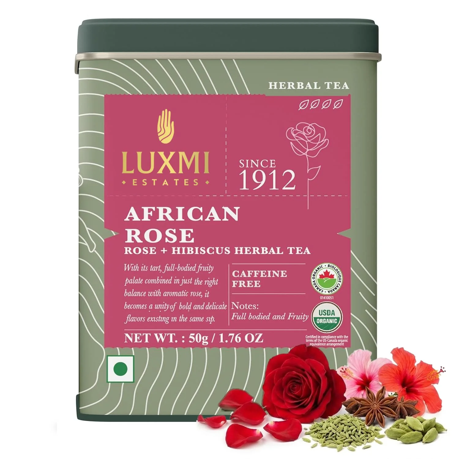Premium Material Luxmi African Rose Hibiscus Tea Enhanced