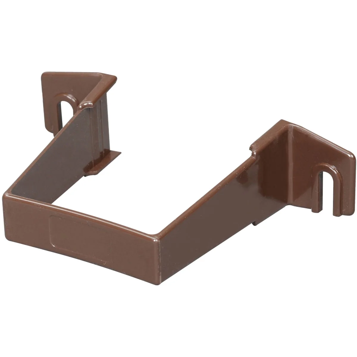 Superior Amerimax 2 In. Contemporary Brown Vinyl Square Downspout Clip Recyclable