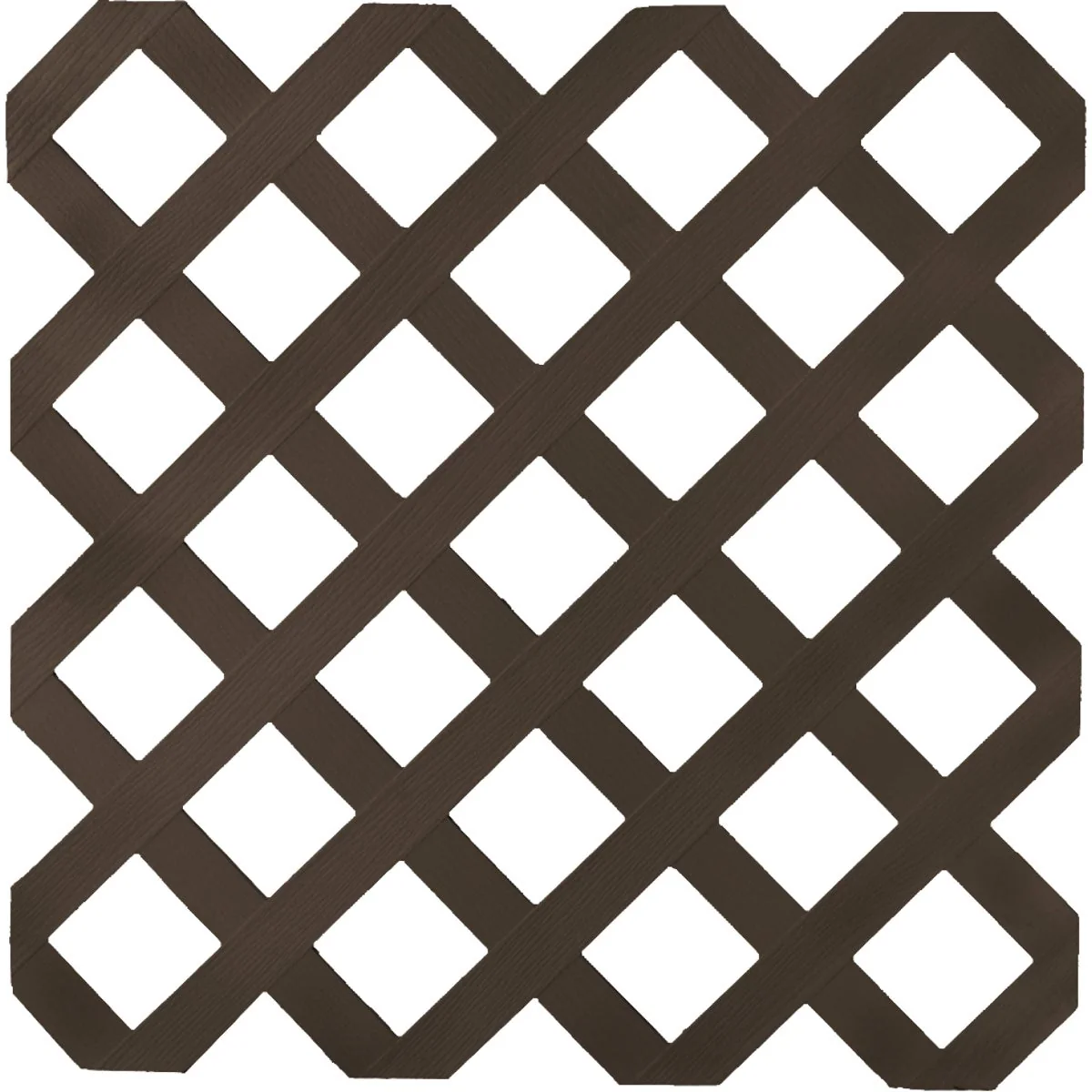 Crafted Dimensions 4 Ft. W x 8 Ft. L x 1 8 In. Thick Dark Brown Vinyl Lattice Panel Comfortable