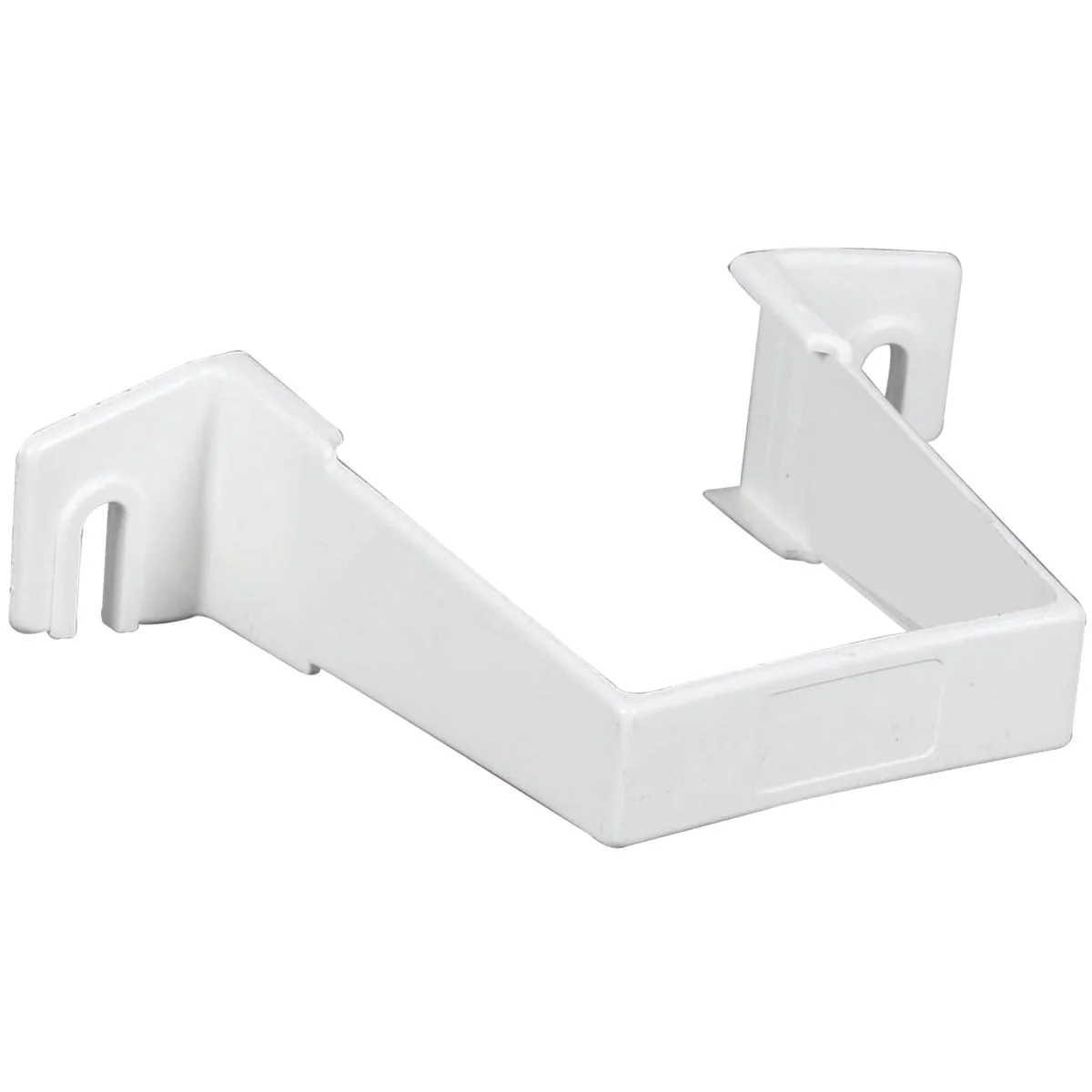 Versatile Amerimax 2 In. Contemporary White Vinyl Square Downspout Clip First-Class