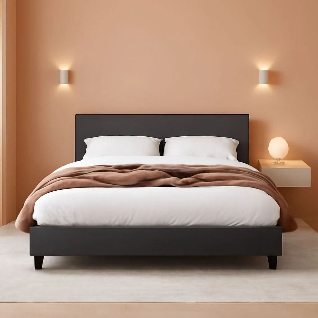 Authentic Queen Bed Frame With Adjustable Headboard Upholstered Exclusive
