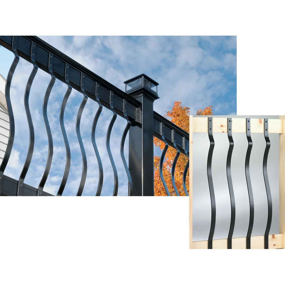 Eco-Friendly Deckorators 32-1 4 In. Black Aluminum Baroque Baluster 5-Pack Verified