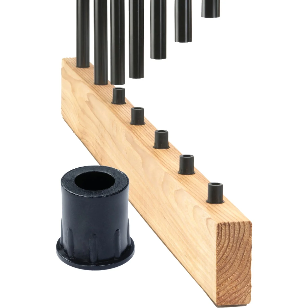 Exceptional Deckorators Black Plastic Classic Baluster Connector 20-Pack Detailed