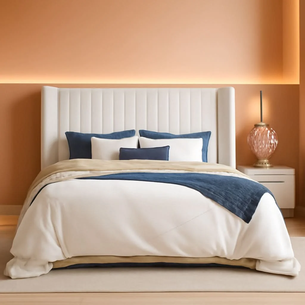 Solid Queen Velvet Upholstered Bed Frame With USB Charging High-Performance