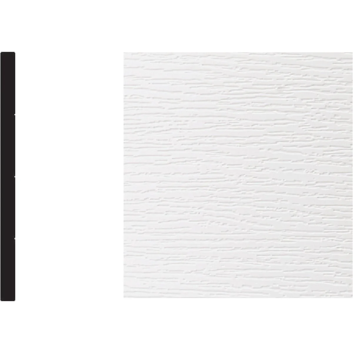 Enhanced Royal 5 16 In. x 5-13 16 In. x 8 Ft. White PVC Flat Molding Casual