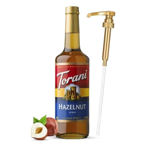 Eco-Friendly Jimoco® Syrup Pump Dispenser Torani® Hazelnut Syrup 25.4 Fl Oz Efficient