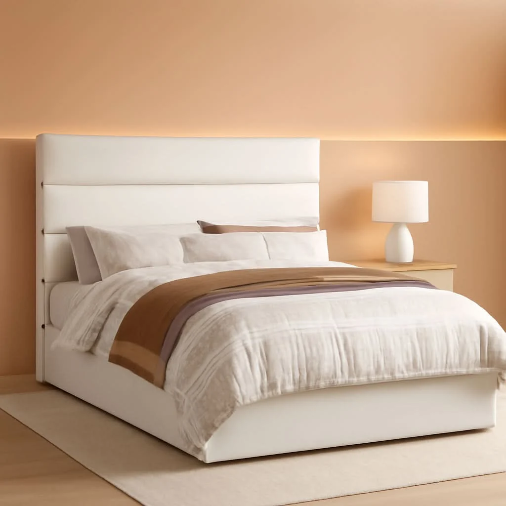 Quality Full Size Platform Bed Underbed Storage Drawers White Prestigious
