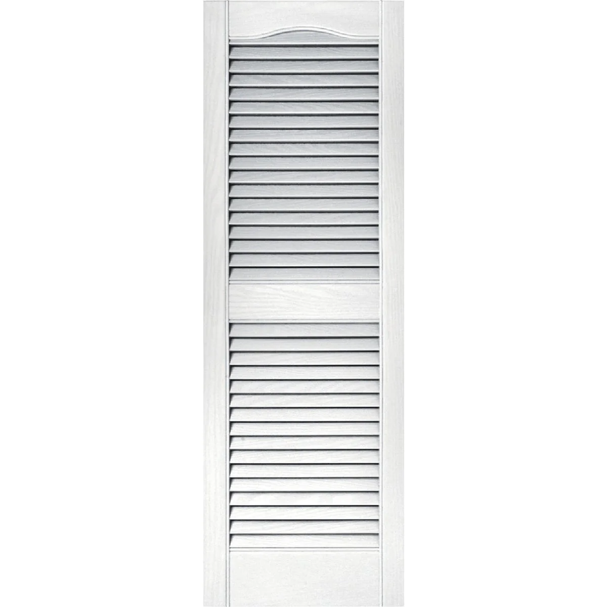 Professional Builders Edge 15 In. x 43 In. Vinyl Louvered Shutter 2-Pack Outstanding