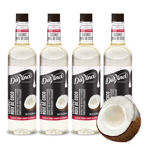 Elegant Classic Coconut Syrup 101.6 Fl Oz Eco-Friendly
