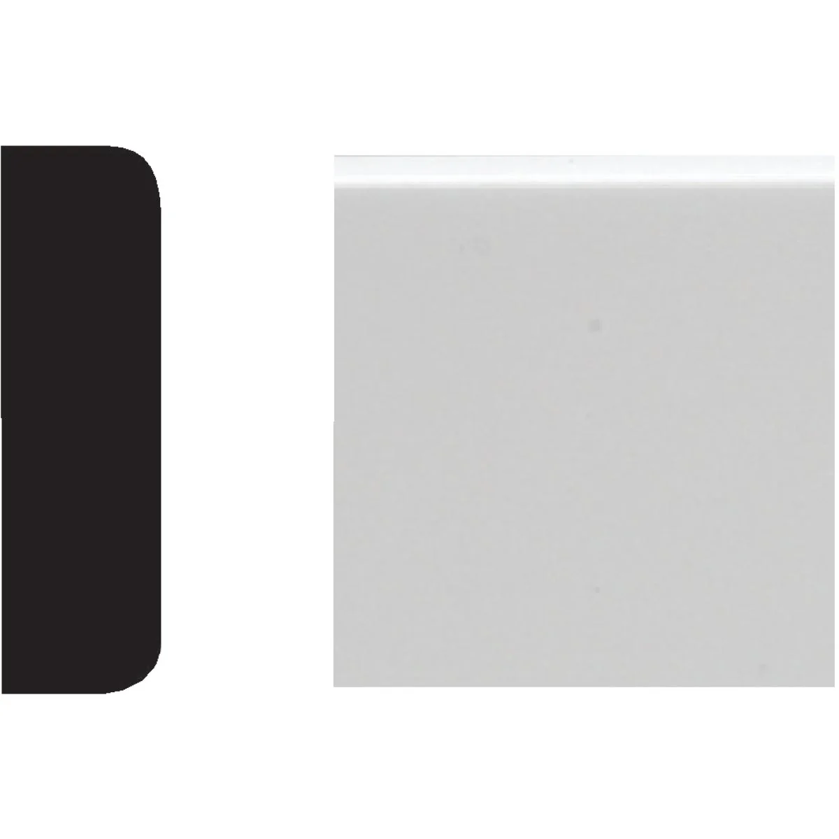 Fashionable Royal 1 4 In. x 3 4 In. x 8 Ft. White PVC Screen Molding Organic