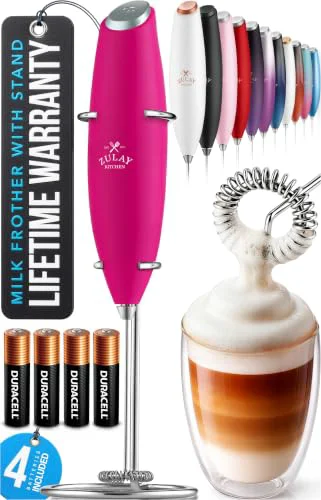 Next-Generation Powerful Milk Frother Wand With Duracell Batteries Versatile