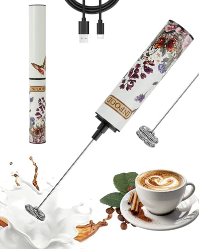 Sustainable Rechargeable Milk Frother with Cover Advanced
