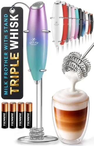 Quality Powerful Milk Frother Wand With Duracell Batteries Fine Crafted