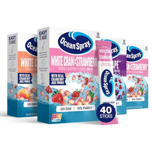Clean Ocean Spray® Variety Pack Zero Sugar Powder Drink Mix Packets with Cranberry Juice Powder 2.75 Ounce Casual