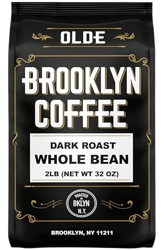 Expertly Made BROOKLYN COFFEE Whole Bean 32 Ounce Fine Crafted