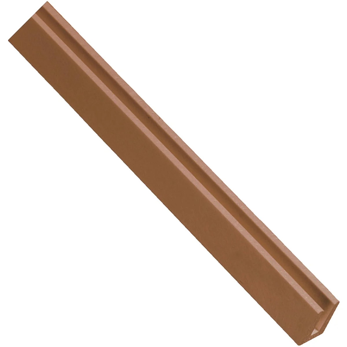 Top-Quality Dimensions 1-3 16 In W x 95-1 2 In L x 3 4 In D Redwood Vinyl Lattice U-Cap Responsible