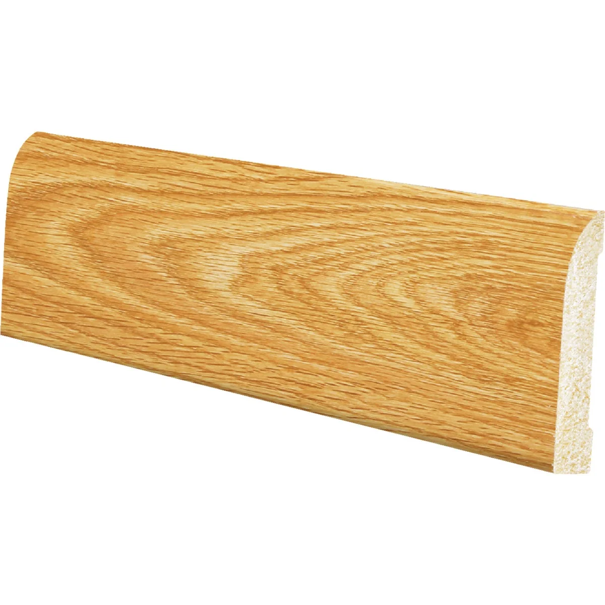 Premium Material Inteplast Building Products 7 16 In. W. x 3-3 16 In. H. x 8 Ft. L. Majestic Oak Polystyrene Ranch Base Molding Consistent