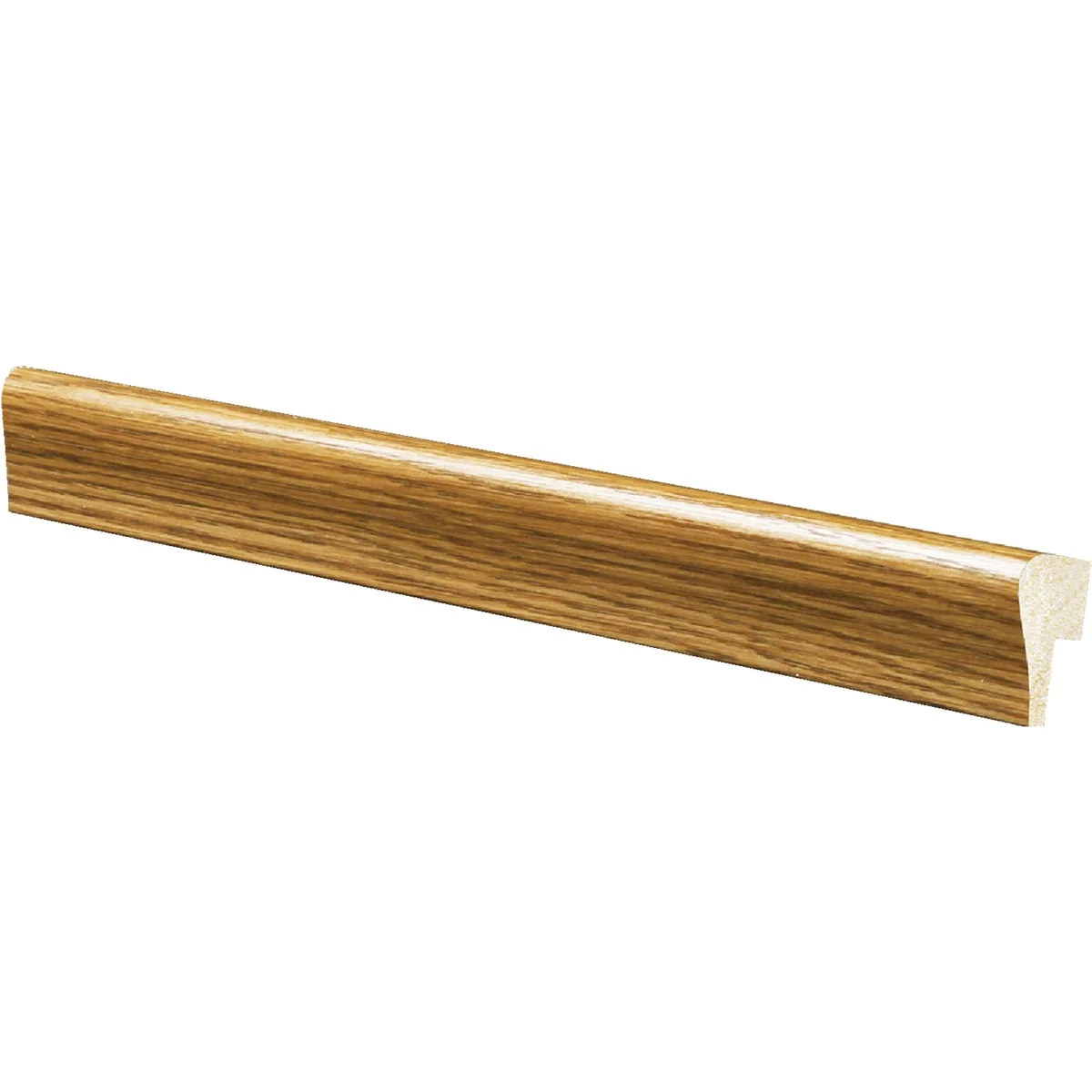 Flexible Inteplast Building Products 5 16 In. W. x 1-1 8 In. H. x 8 Ft. L Ultra Oak Polystyrene Cap Molding Easy-to-Use