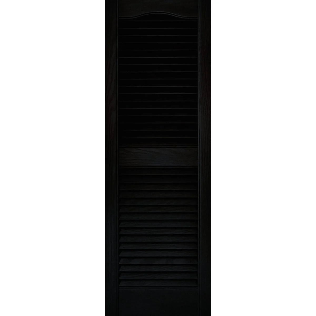 Crafted Builders Edge 15 In. x 43 In. Vinyl Louvered Shutter 2-Pack Flexible