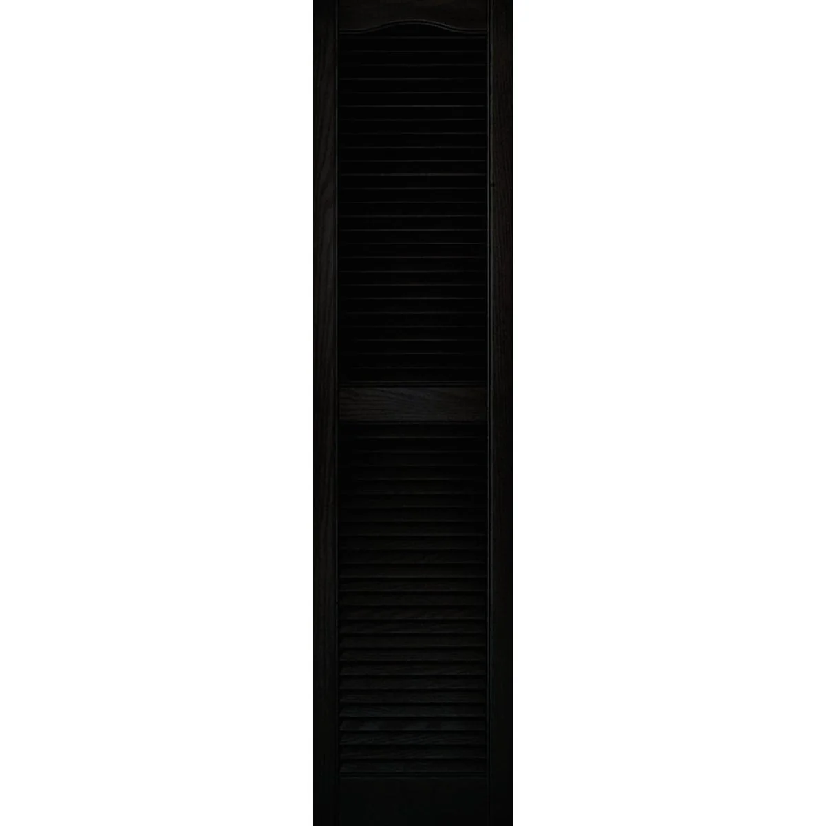 Pure Builders Edge 15 In. x 60 In. Vinyl Louvered Shutter 2-Pack Quality