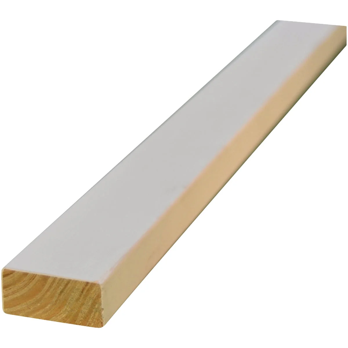 Carefully Designed Alexandria Moulding 1 In. W. x 2 In. H. x 8 Ft. L. White Finger Joint Pine Board Casual