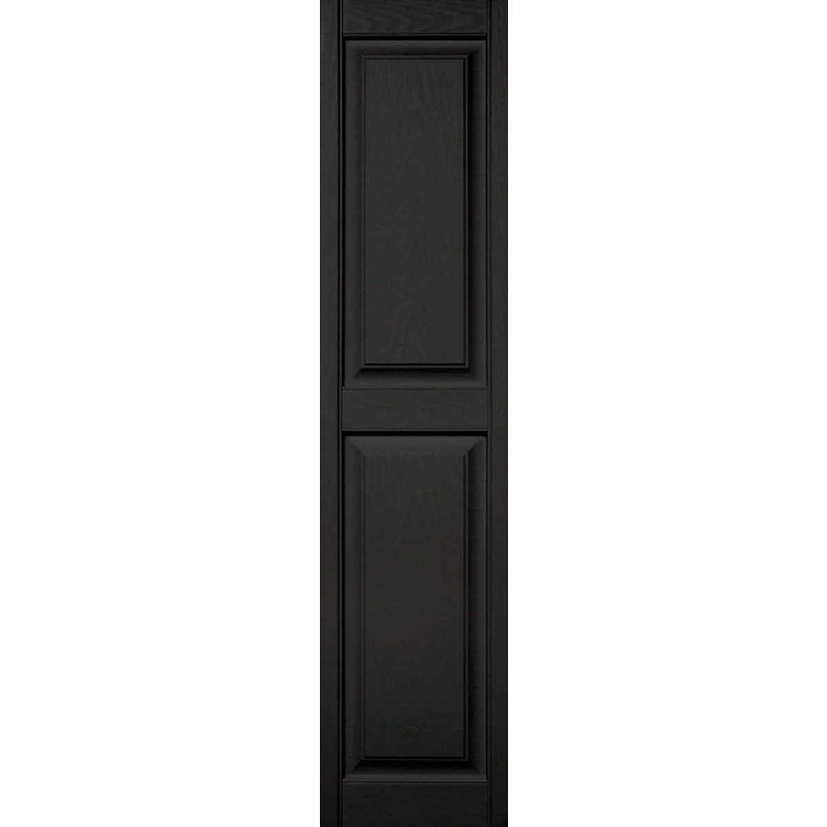 Safe Builders Edge 15 in. x 63 in. Black Panel Shutter 2-Pack Selected