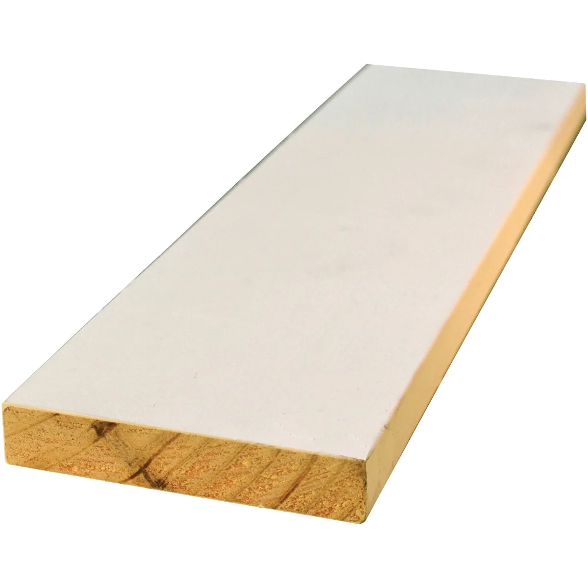Healthy Alexandria Moulding 1 In. W. x 4 In. H. x 8 Ft. L. White Finger Joint Pine Board Fine