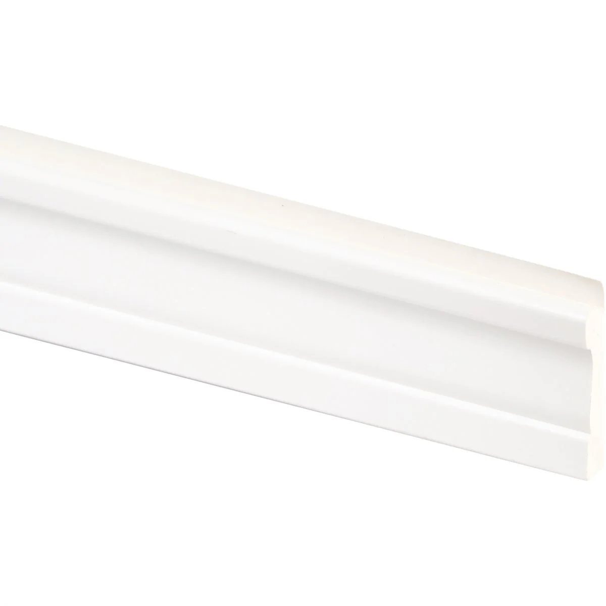 Trendy Inteplast Building Products 11 16 In. W. x 1-5 8 In. H. x 8 Ft. L. PVC Wainscot Base Convenient