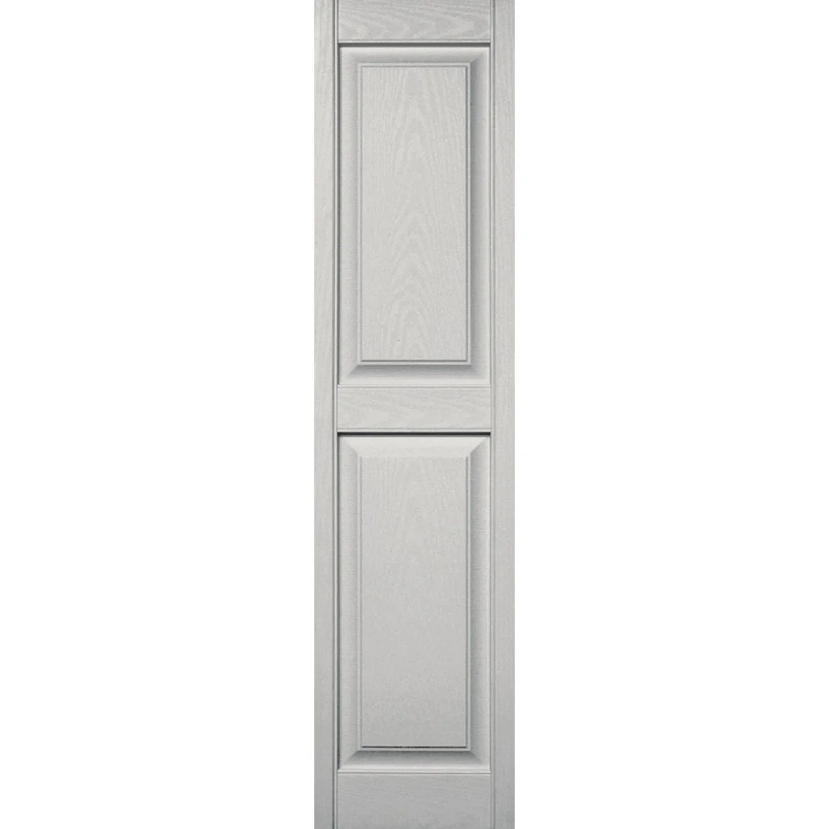 Relaxed Builders Edge 15 in. x 59 in. Paintable Panel Shutter 2-Pack Reusable