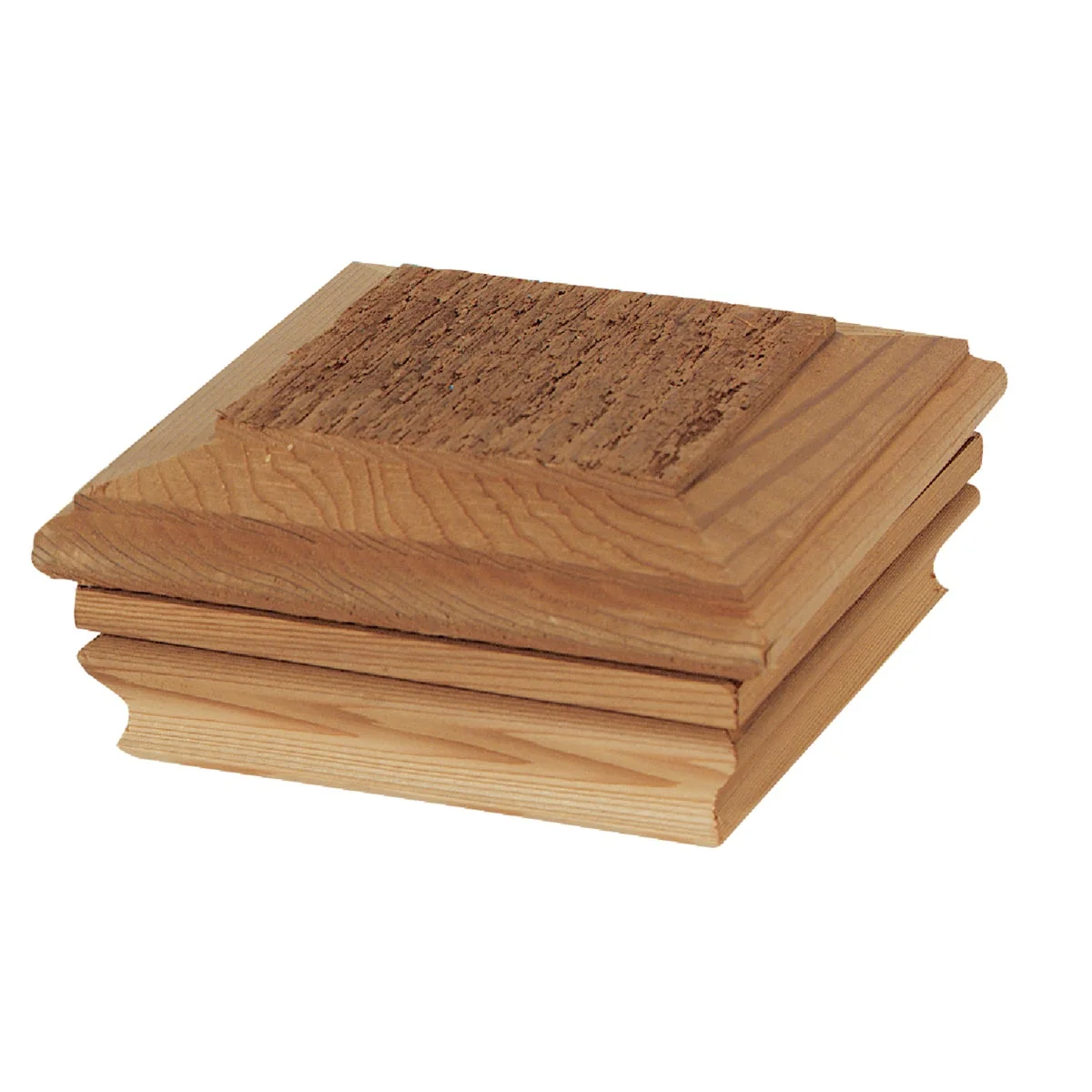 Next-Generation Deckorators 4 In. x 4 In. Cedar Hatteras Flat Top Post Cap Expertly Made