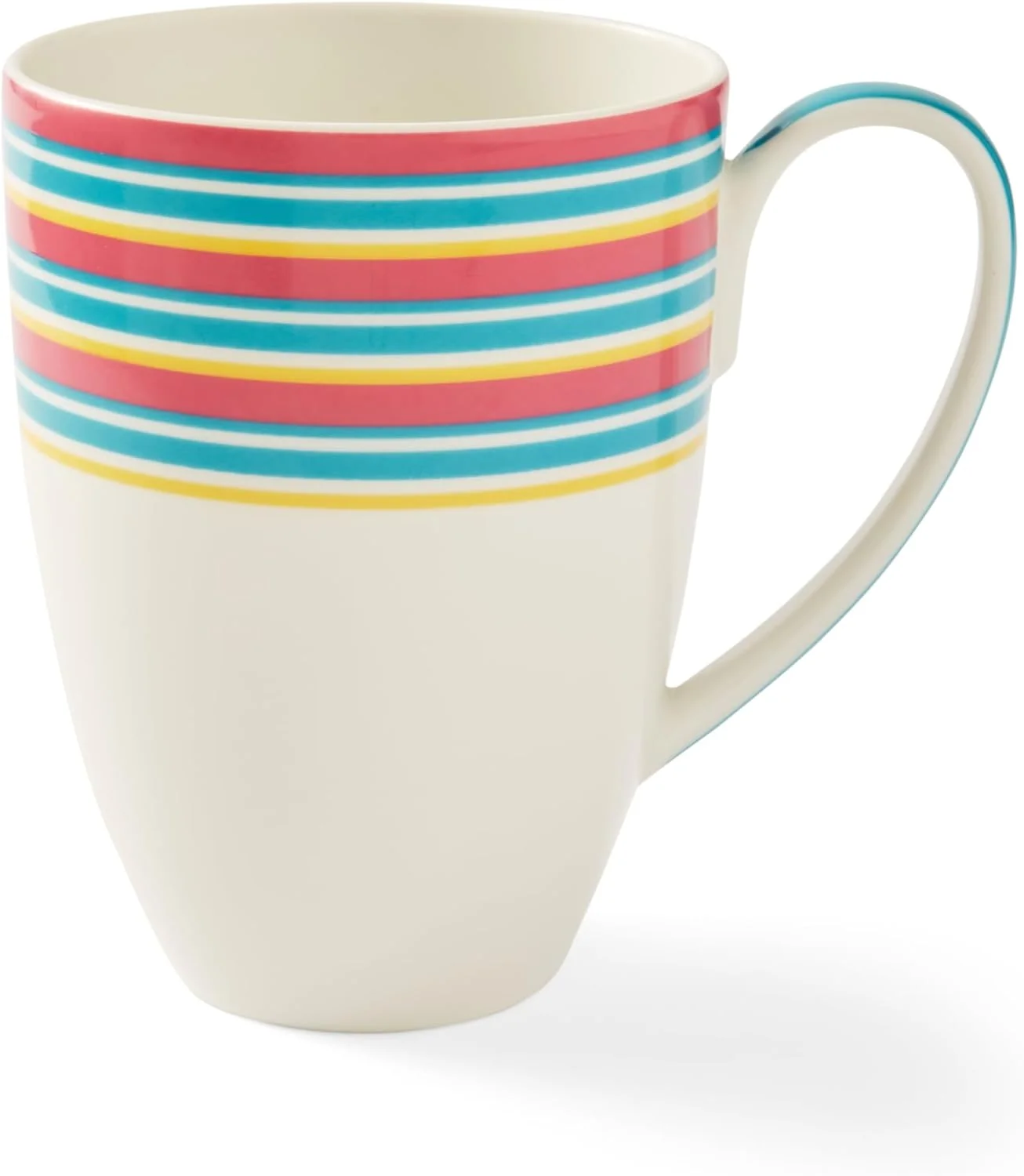 Versatile Spode Kit Kemp Mug 17oz Calypso Stripe Coffee Tea Mug Made from Porcelain Dishwasher and Microwave Safe Vibrant Dinnerware I for Summer Secure