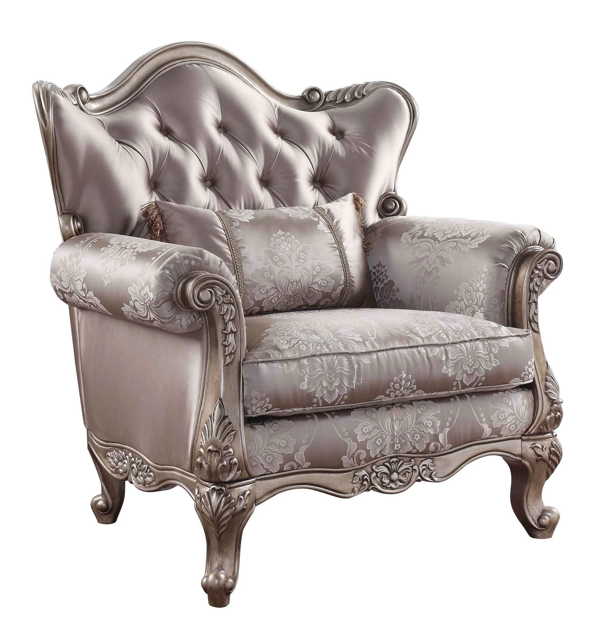 Easy-to-Use Jayceon – Chair With Pillow – Fabric Champagne Refined