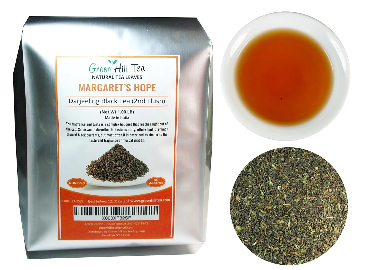 First-Class Margaret’s Hope Darjeeling Tea Darjeeling Tea made from the small-leaved Chinese variety of Camellia sinensis var. – 1 lb. Tea in Foil Bag. Safe