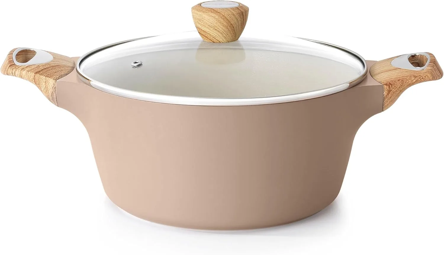 Convenient Sensarte Ceramic Nonstick Stock Pot with Lid 2.6 4.5 6.6 QT Soup Pot Casserole Pot Non-toxic Healthy Pasta Pot Large Cooking Pot Stew Pot Detailed