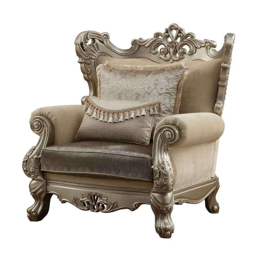 Certified Ranita – Chair With 2 Pillows – Fabric Champagne Lightweight