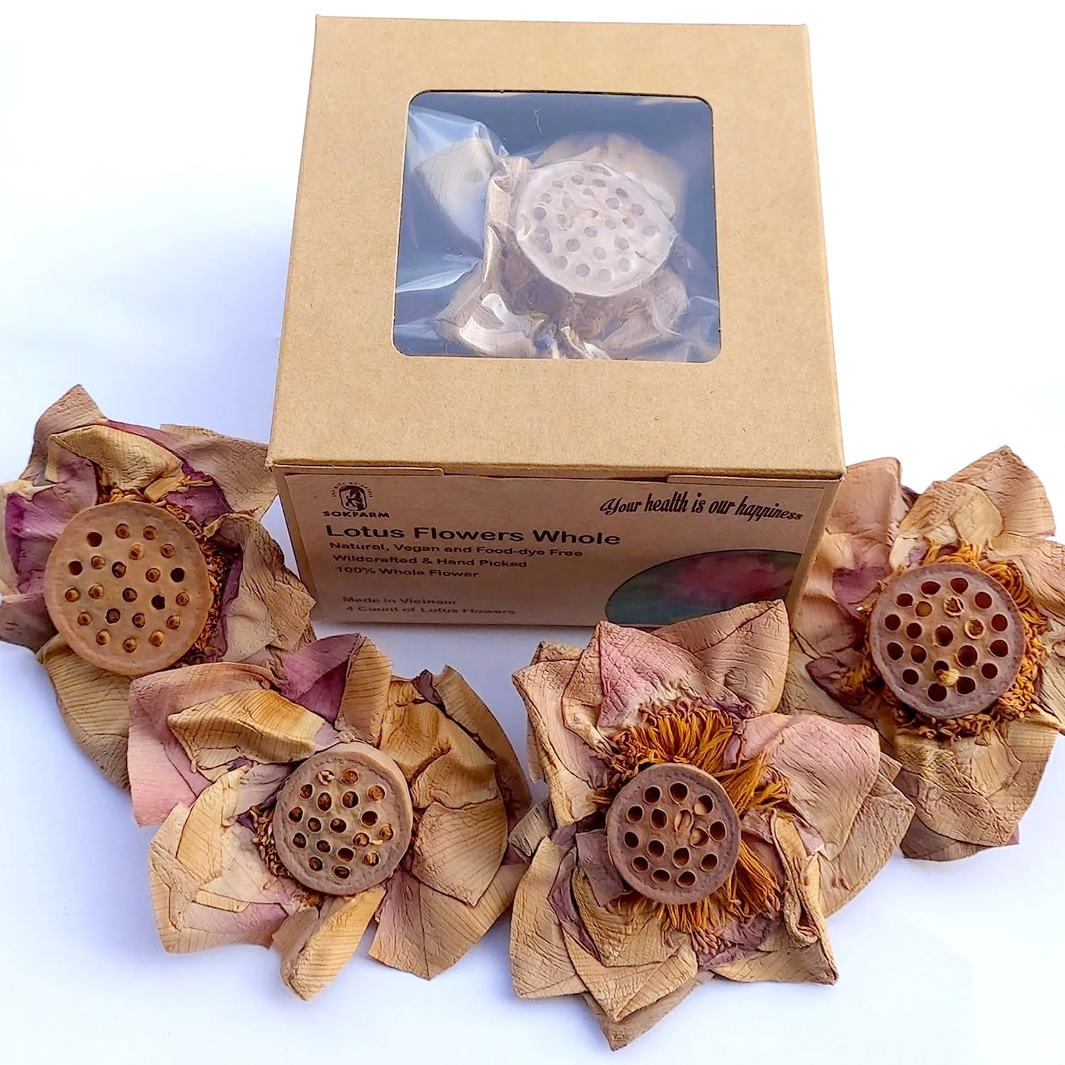 Fine Lotus Flower Tea Bloom Flowering Teas Dried Whole Blooming Tea Flowers Blue Dried Flowers Flor De Loto Delicious Intense Flavor No Caffeine Fashionable
