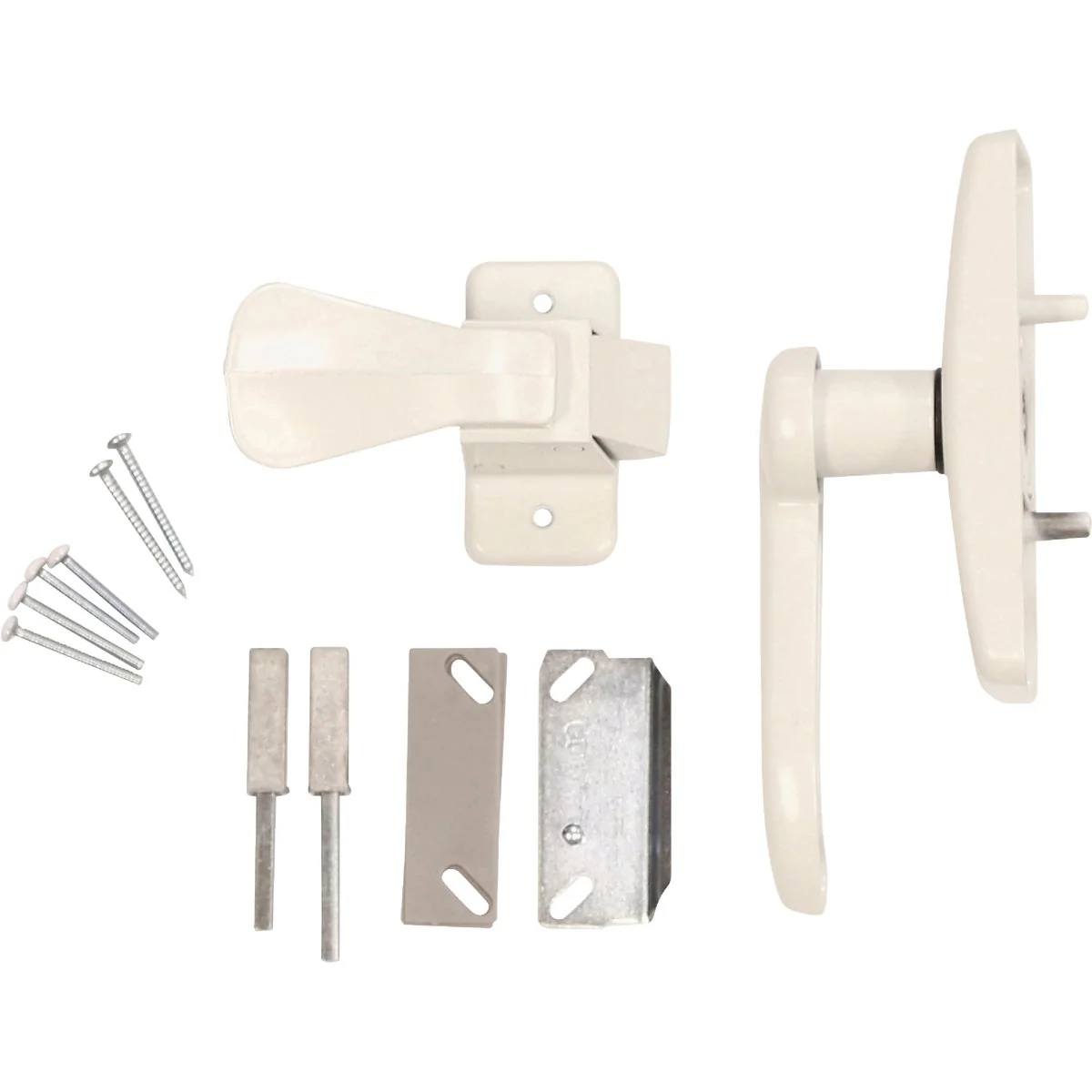 Verified Larson Georgian White Lever Storm Door Latch Comfortable