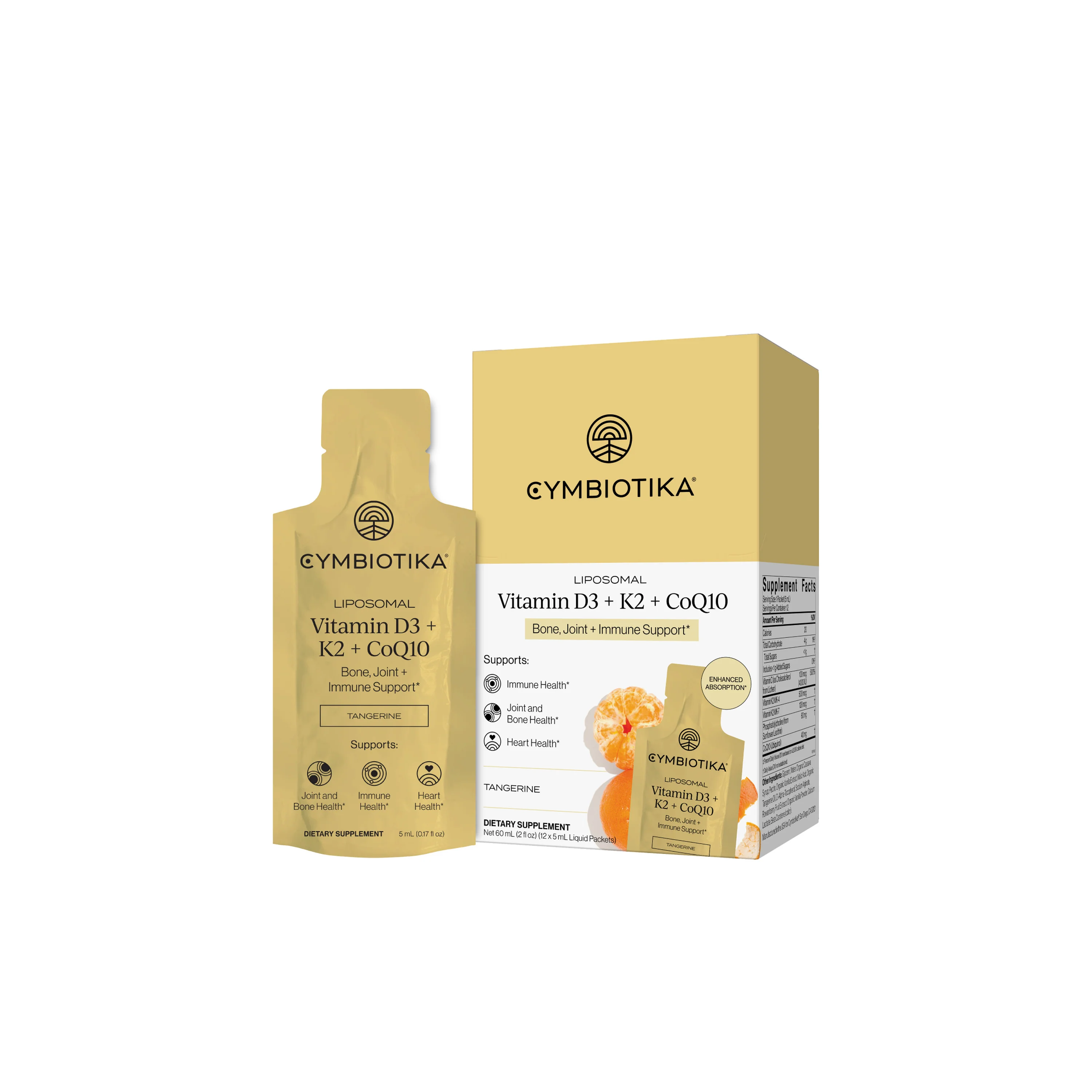 Crafted Cymbiotika Liposomal Vitamin D3 K2 CoQ10 – Bone Joint Immune Support Responsible