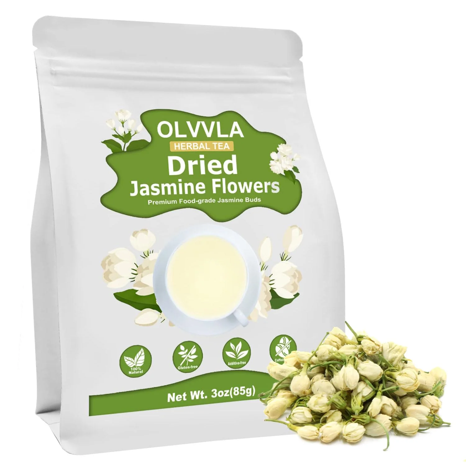 Top-Quality Premium Dried Jasmine Flowers – Natural Loose Leaf Tea 85g Reliable
