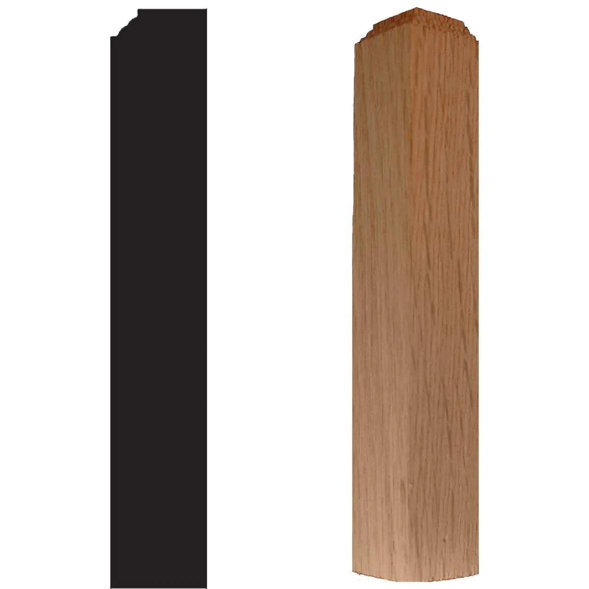 Fashionable House of Fara 1 In. x 1 In. x 6 In. Pine Inside Corner Block Effective