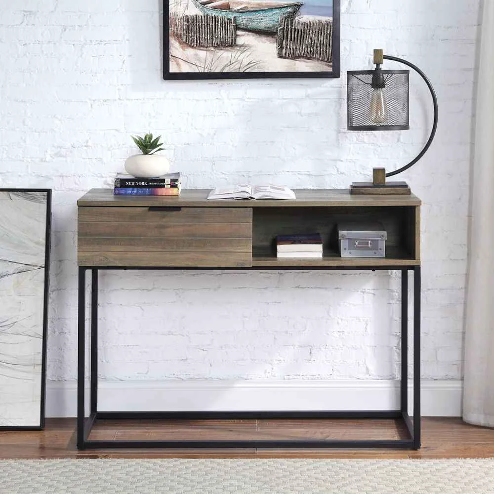 Sustainable Galeno – Writing Desk – Rustic Oak Black High-Grade