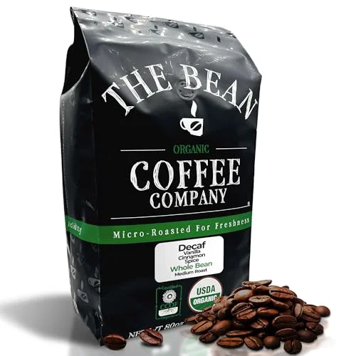 Trusted The Bean Organic Coffee Co. Decaf Vanilla Cinnamon 80 Ounce Specialty