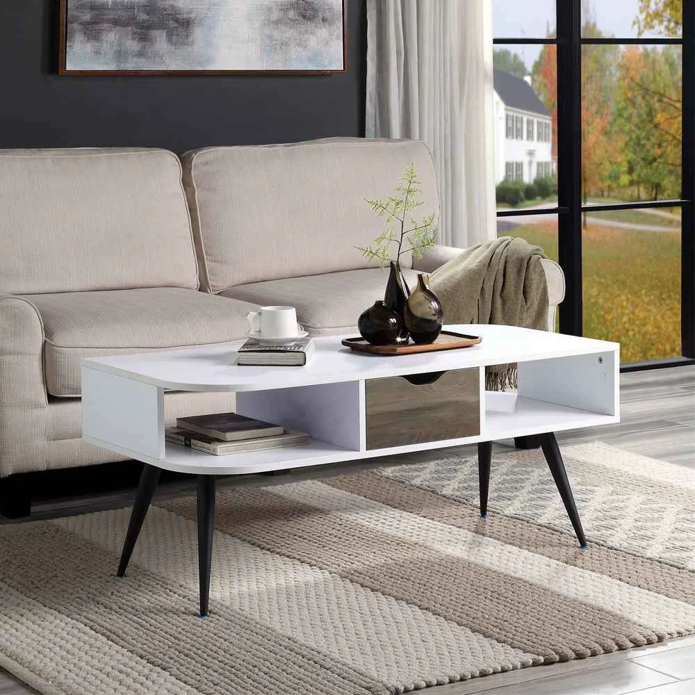 Excellent Halima – Coffee Table – White Black Powerful
