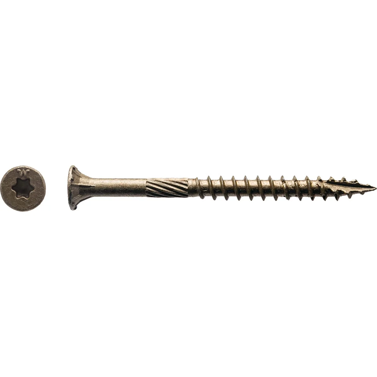 Safe Big Timber 10 x 3 In. Bronze Flat Head Wood Screw 64 Ct. 1 Lb. Powerful
