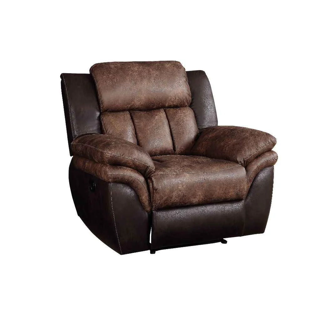 Green Jaylen – Motion Recliner – Toffee Espresso Polished Microfiber Exceptional