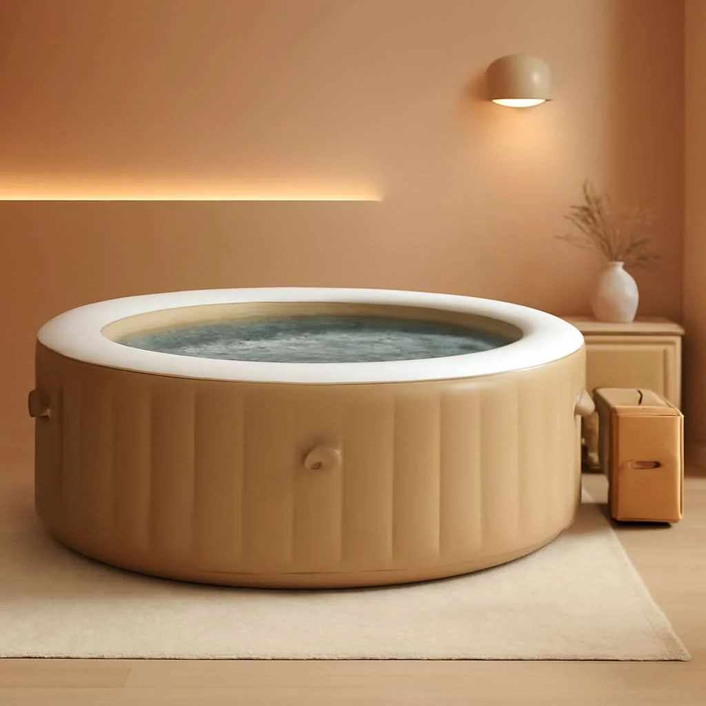 Unique 6 Person Inflatable Hot Tub With 140 Bubble Jets Spa Flexible