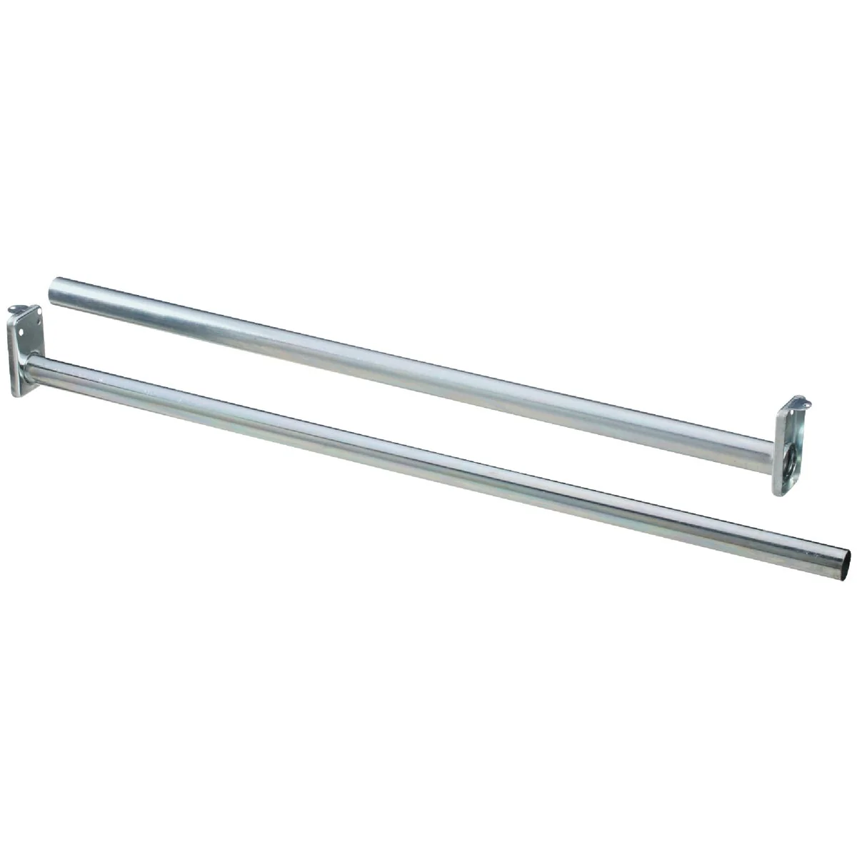 Elite Stanley National 48 In. To 72 In. Adjustable Closet Rod Bright Steel Modern