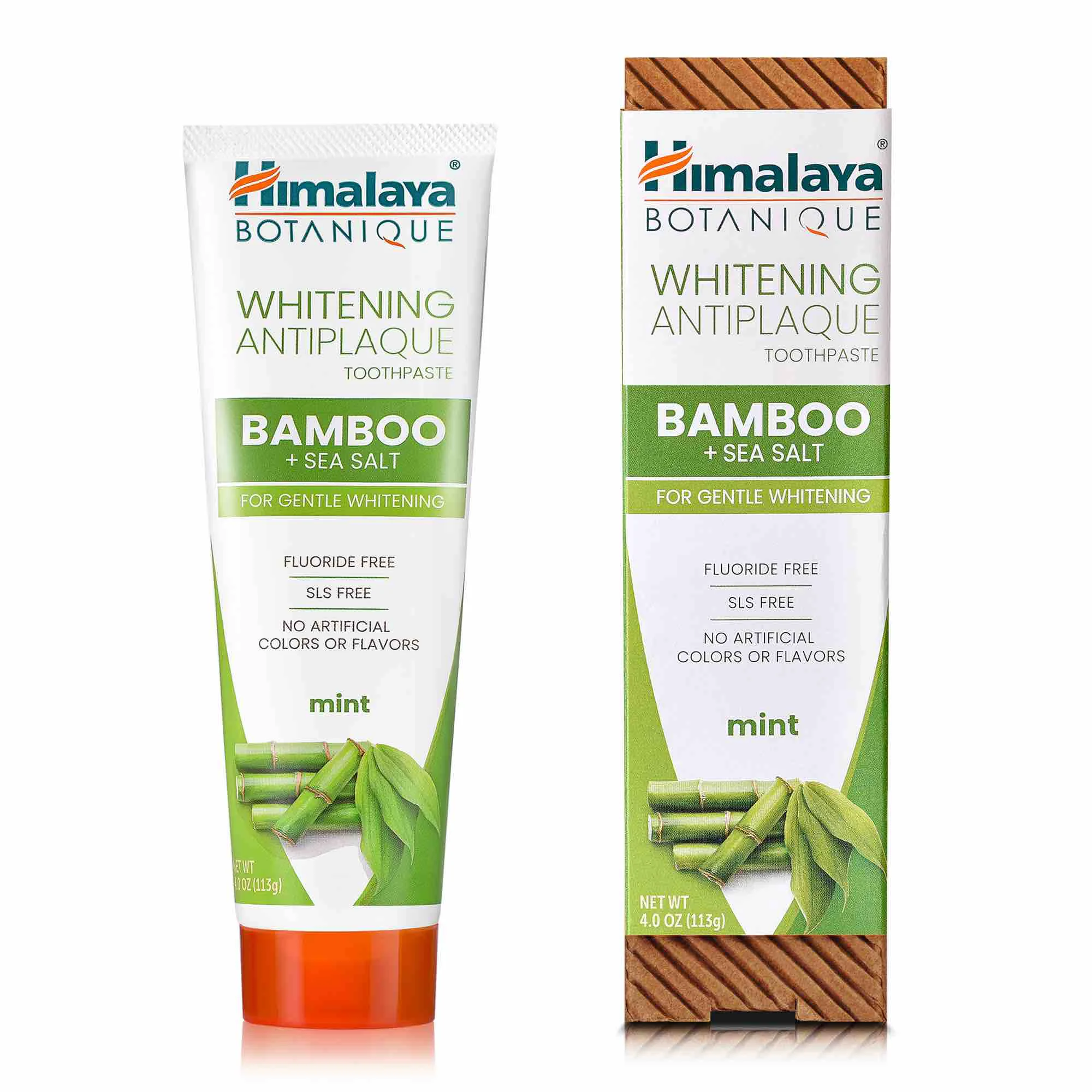 Advanced Himalaya Whitening Antiplaque Bamboo Sea Salt Toothpaste Natural