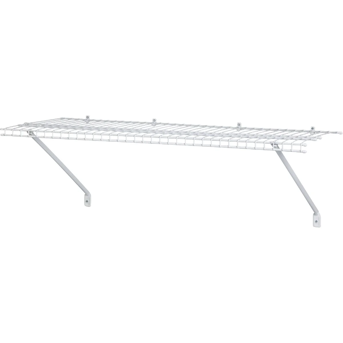 Lightweight ClosetMaid 2 Ft. W. x 12 In. D Ventilated Shelf Kit White Dependable