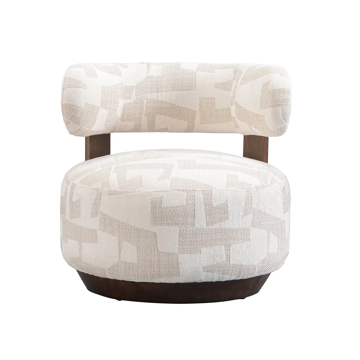 Original Design Fynn Accent Chair – Soft Textured Fabric Pine Frame